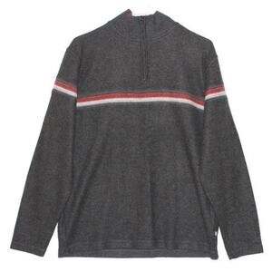 Men's XG Grey Quarter Zip Sweater Size Large